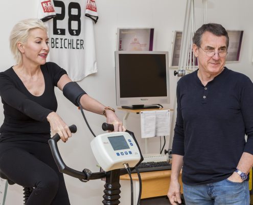 Heather Mills - Fitness Check und Trainingsplan bei Heinrich Bergmüller in Wien