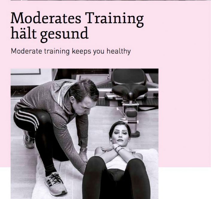 Moderates Training hält gesund